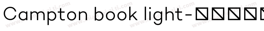 Campton book light字体转换